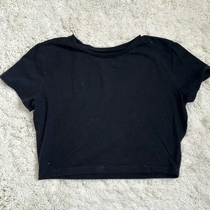 Black crop top